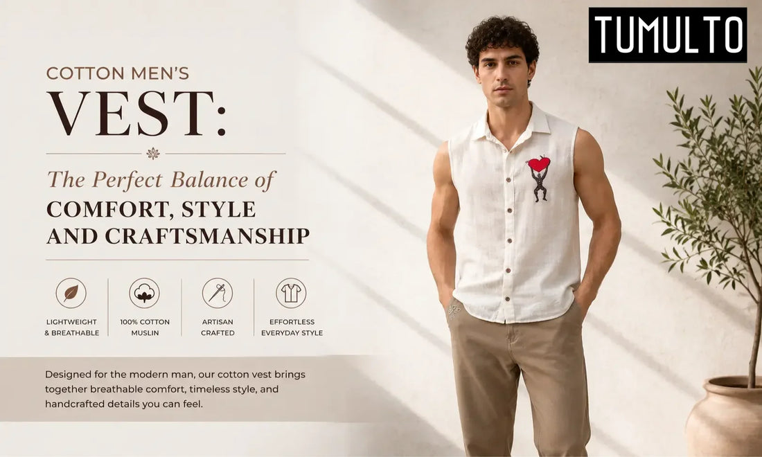 Cotton men's vest