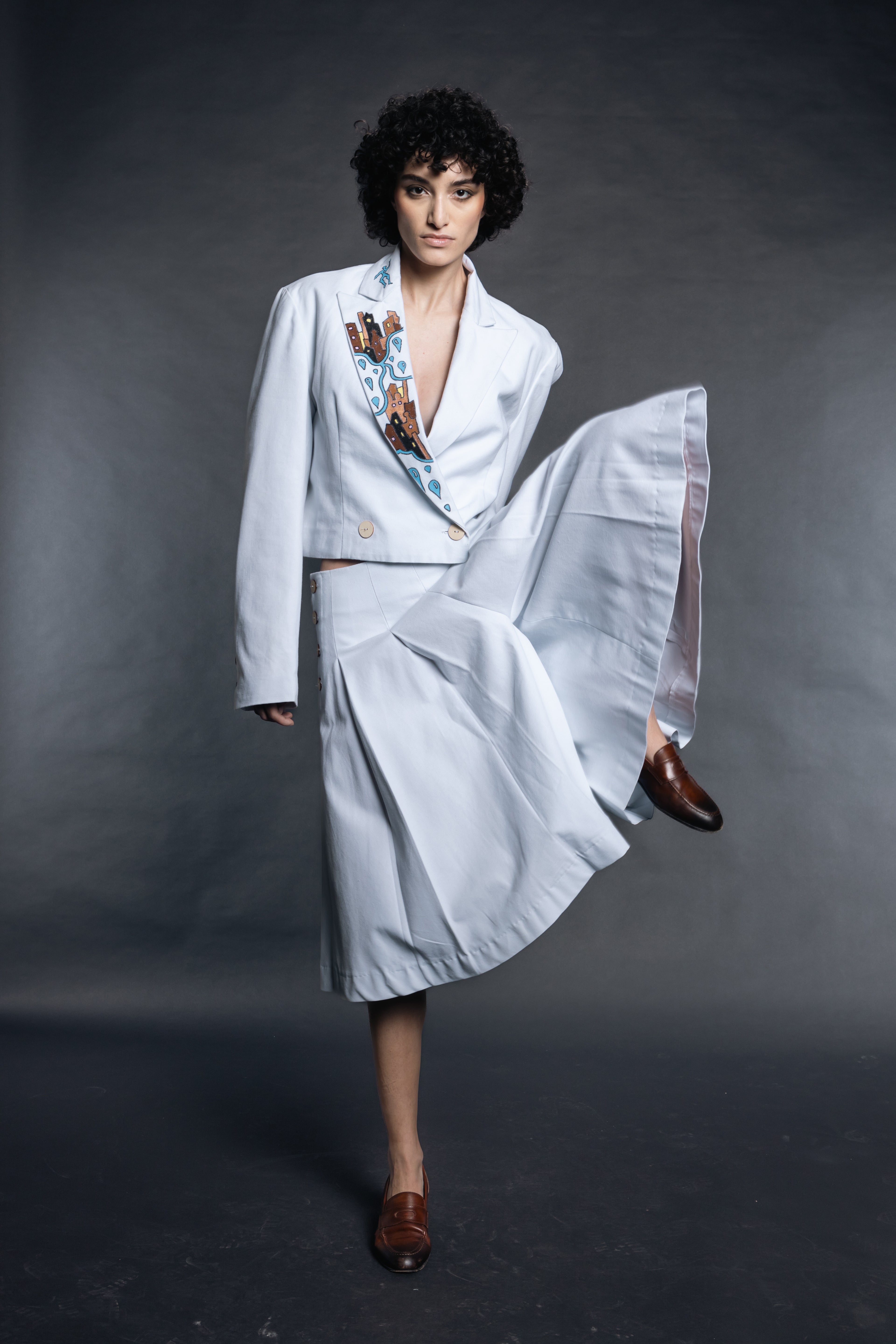 Relaxed Fit Kilt Shorts