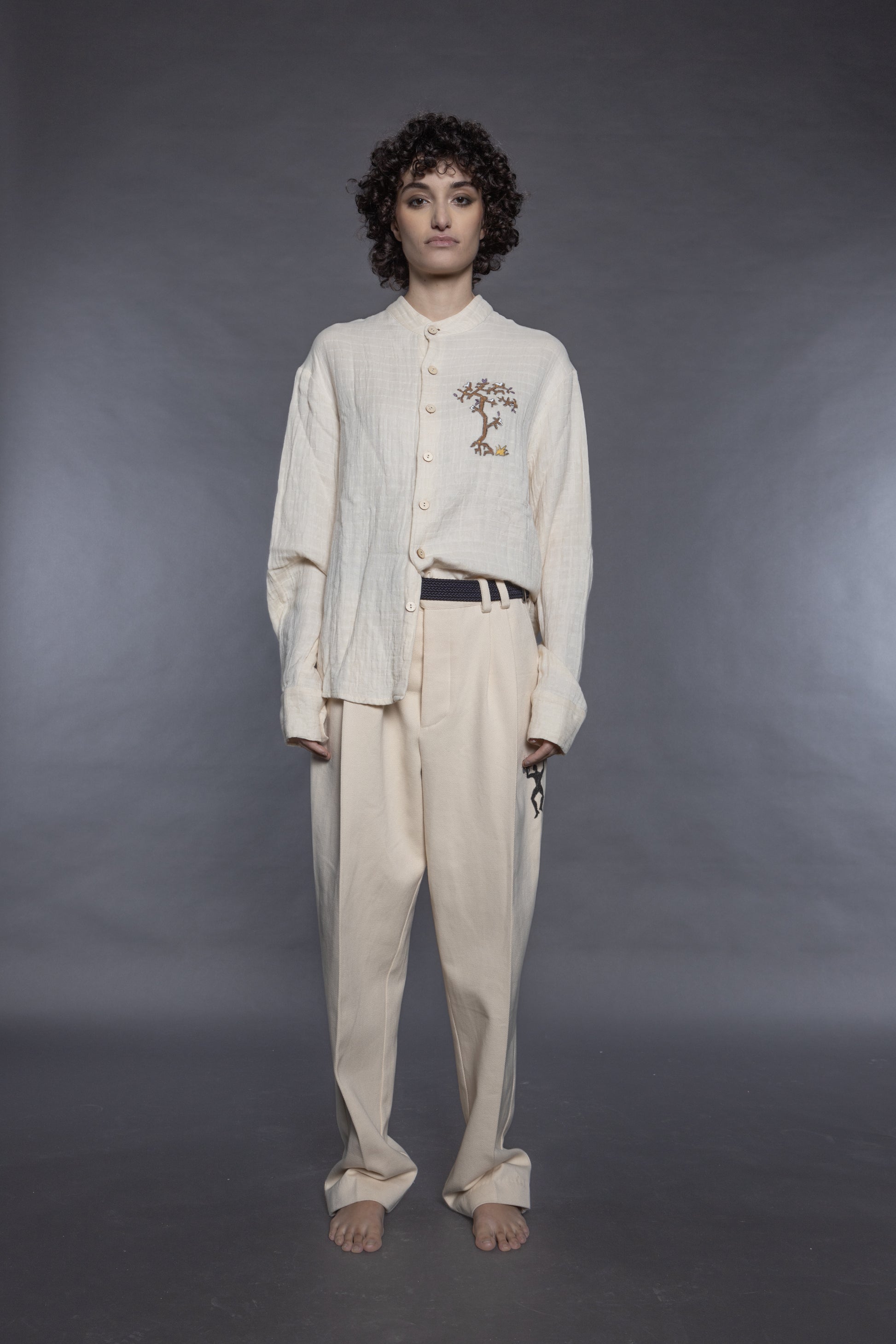 Long Sleeved Loose Fit Shirt