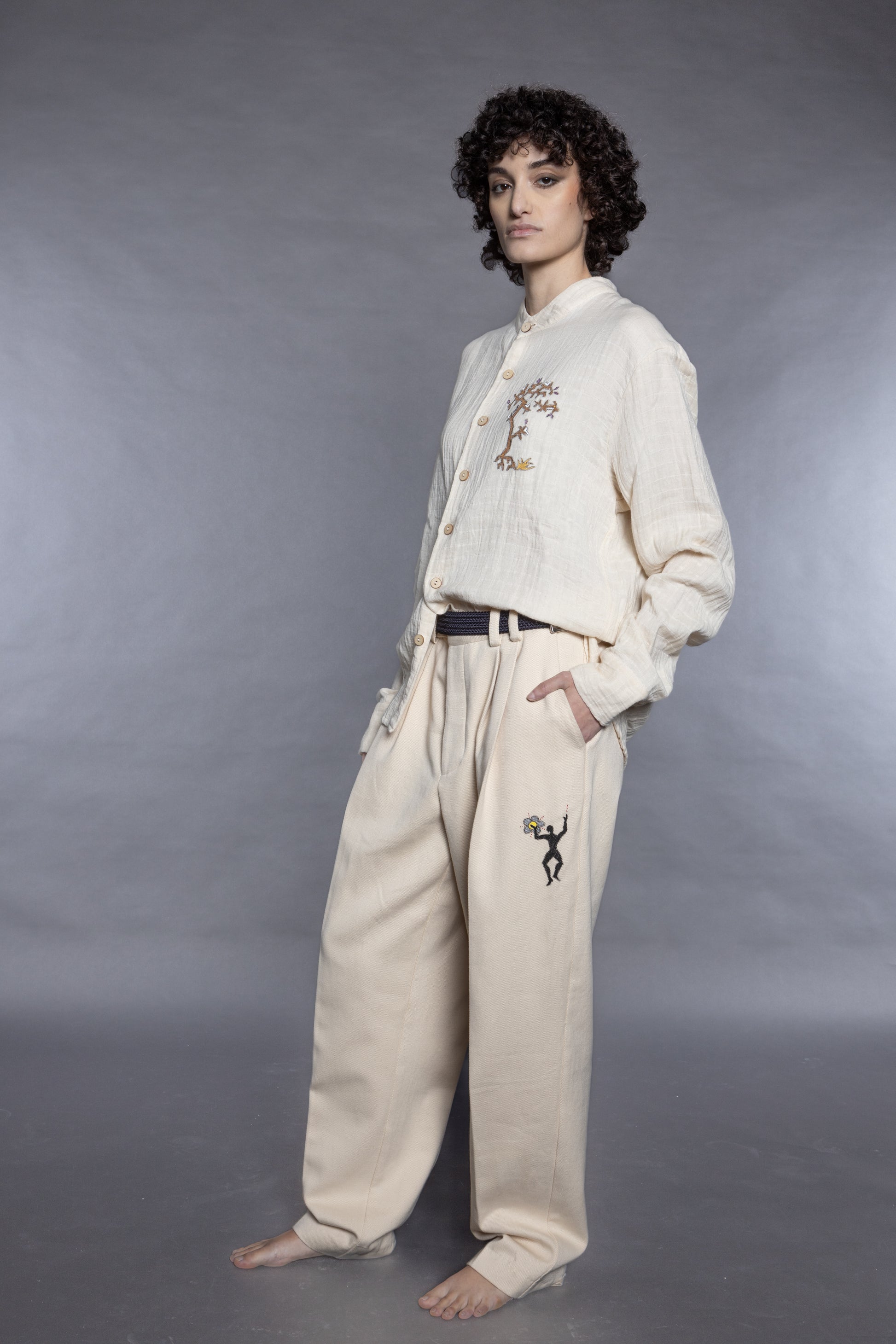 Long Sleeved Loose Fit Shirt
