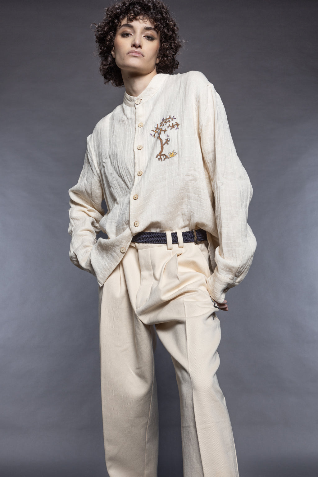 Long Sleeved Loose Fit Shirt