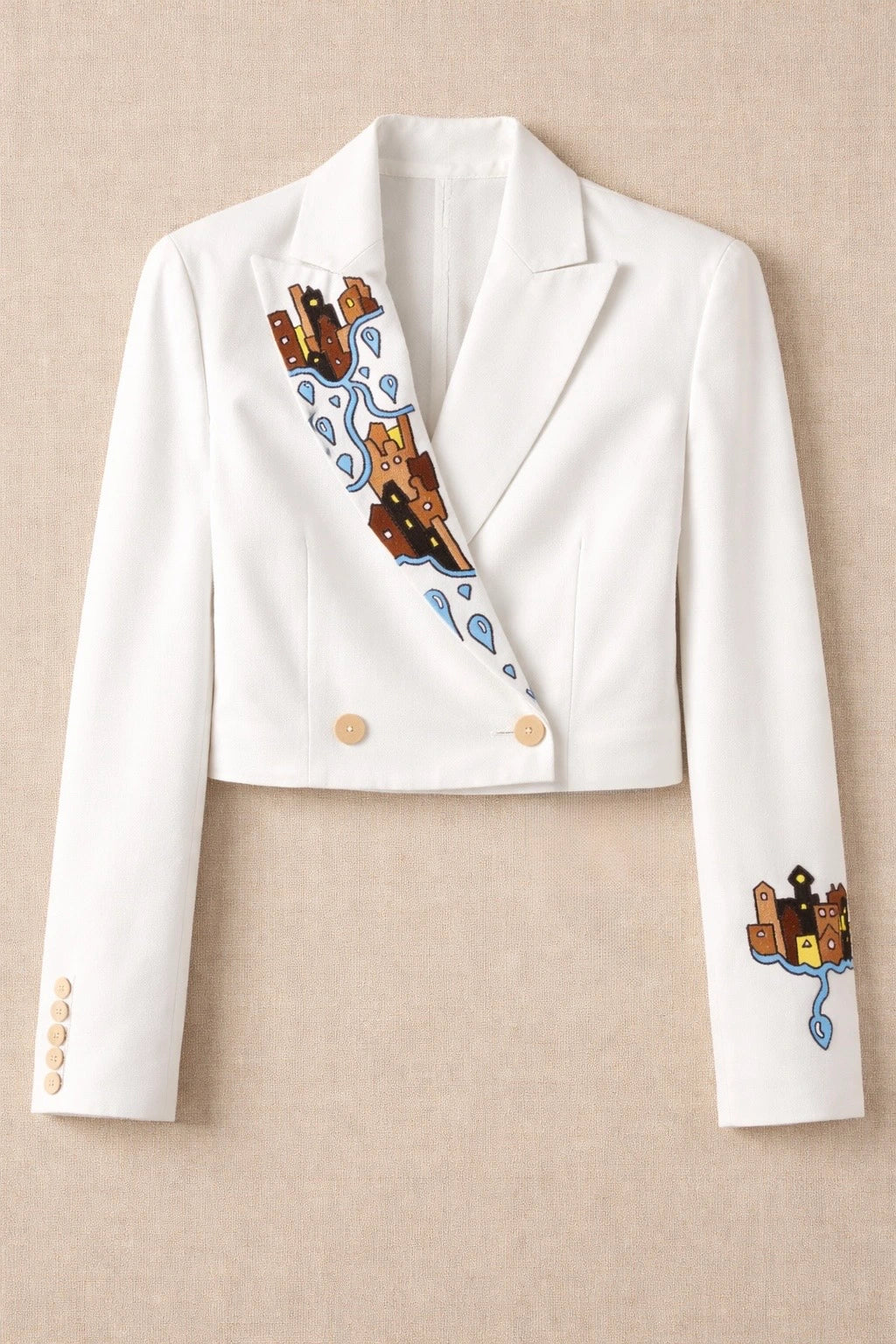 Handcrafted City Blazer by Tumulto sustainable artisanal fashion menswear