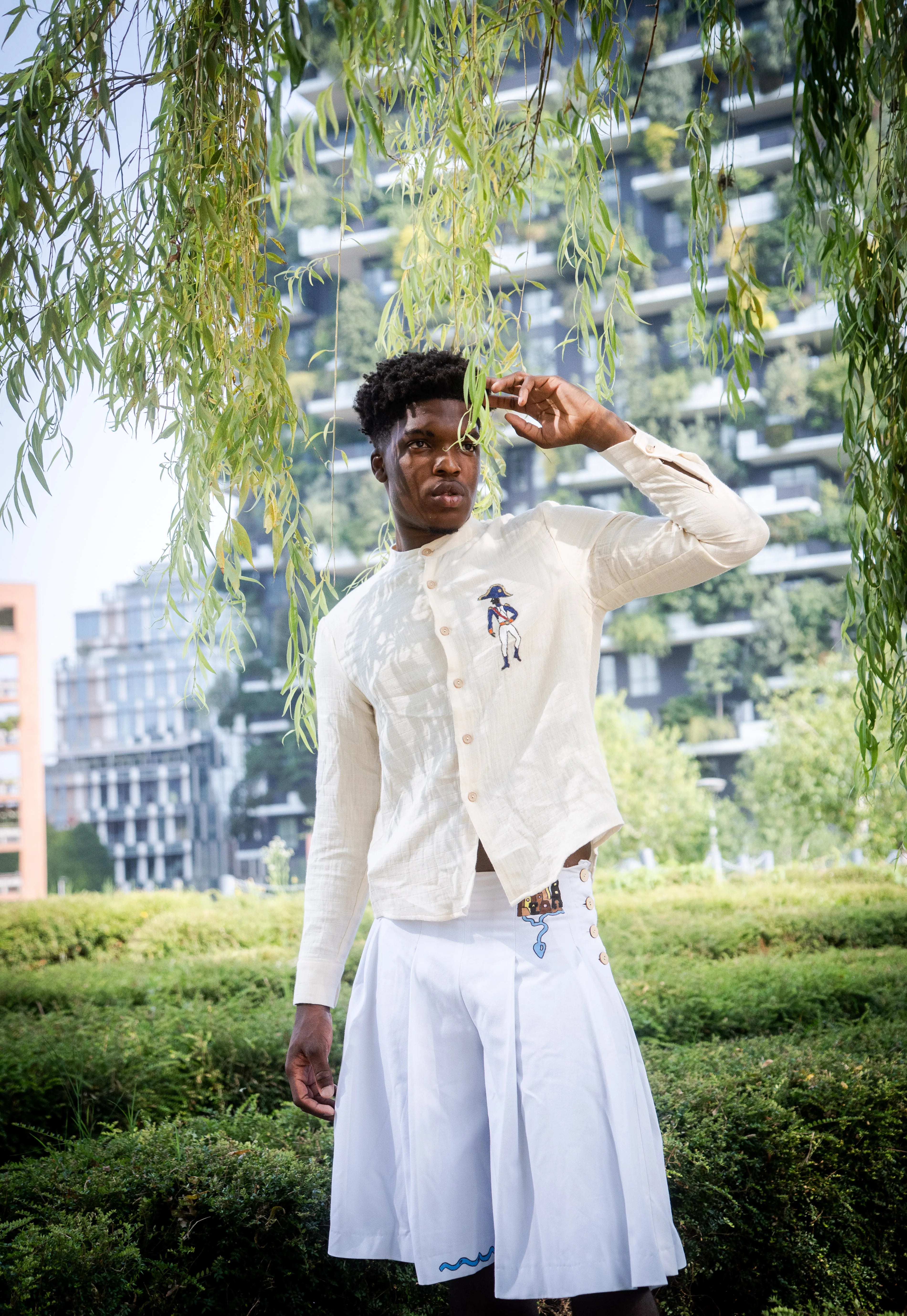 Tumulto City Kilt unique handcrafted menswear with experimental design