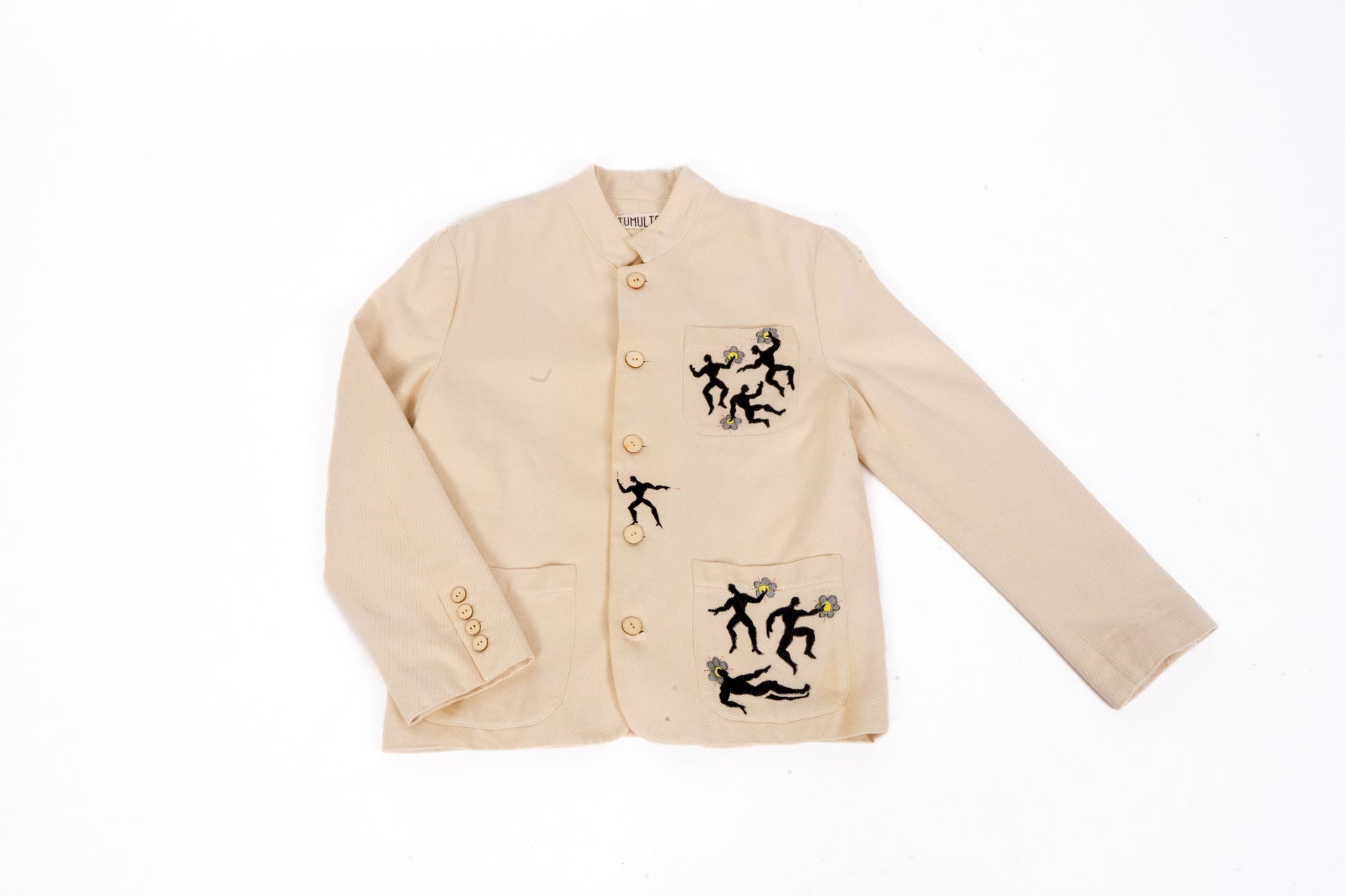 Long Sleeved Blazer in Cream