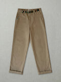 Grass chinos handcrafted menswear made from organic materials by Tumulto sustainable fashion brand