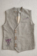 Handmade textured Icarus Vest by Tumulto sustainable artisanal menswear fashion
