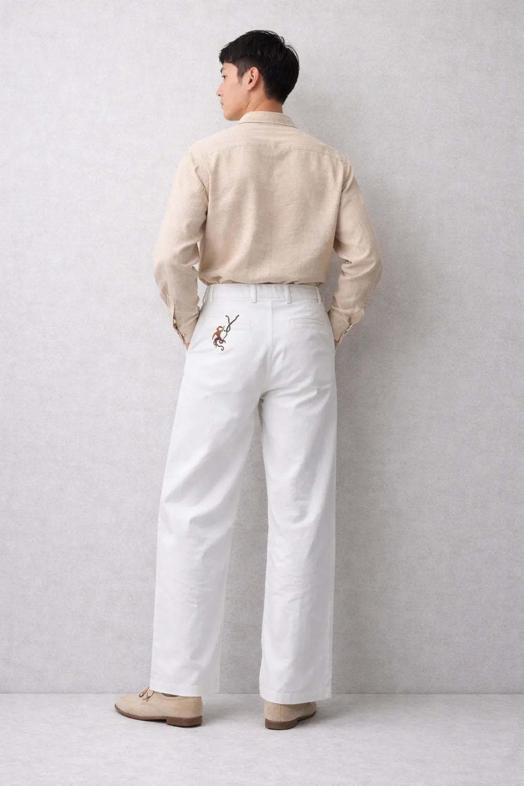 textured fabric jungle trousers handcrafted eco-friendly menswear Tumulto