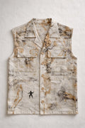 Ometto vest handmade textured artisanal menswear by Tumulto sustainable fashion brand