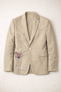 Handcrafted Tree Blazer with textured fabric from Tumulto sustainable fashion brand