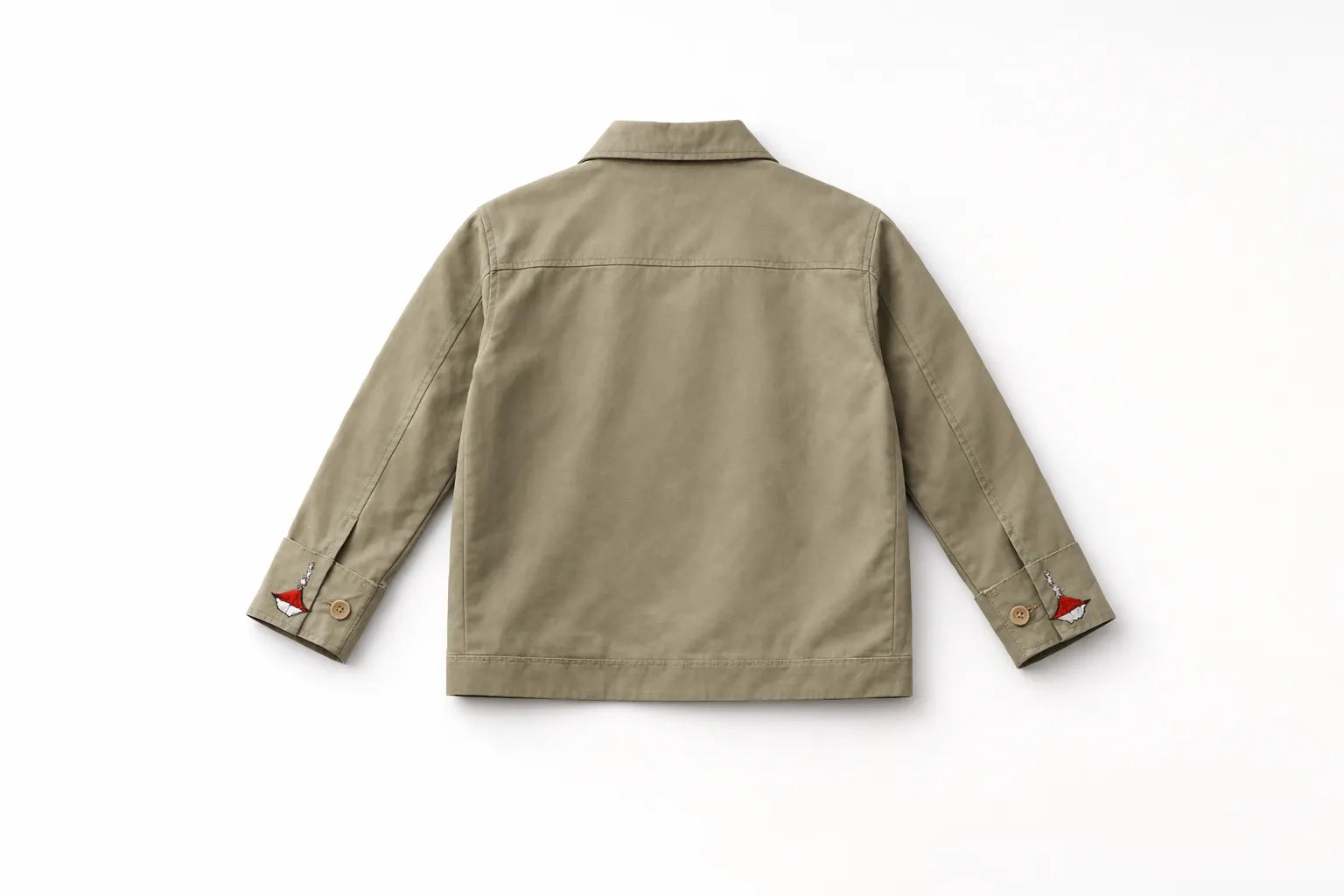 Back view of Volcano Jacket handcrafted sustainable fashion piece