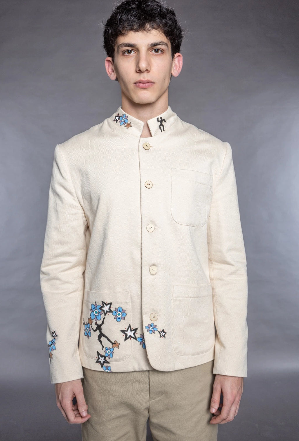 Ometto Blazer handcrafted menswear with organic textured fabric Tumulto