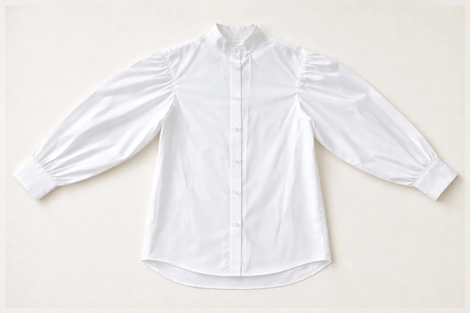 Wide sleeve shirt handmade textured menswear by Tumulto sustainable fashion brand